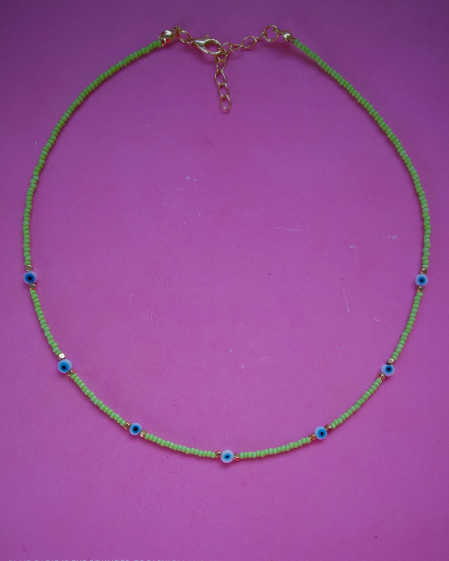 Ojo turco color necklace