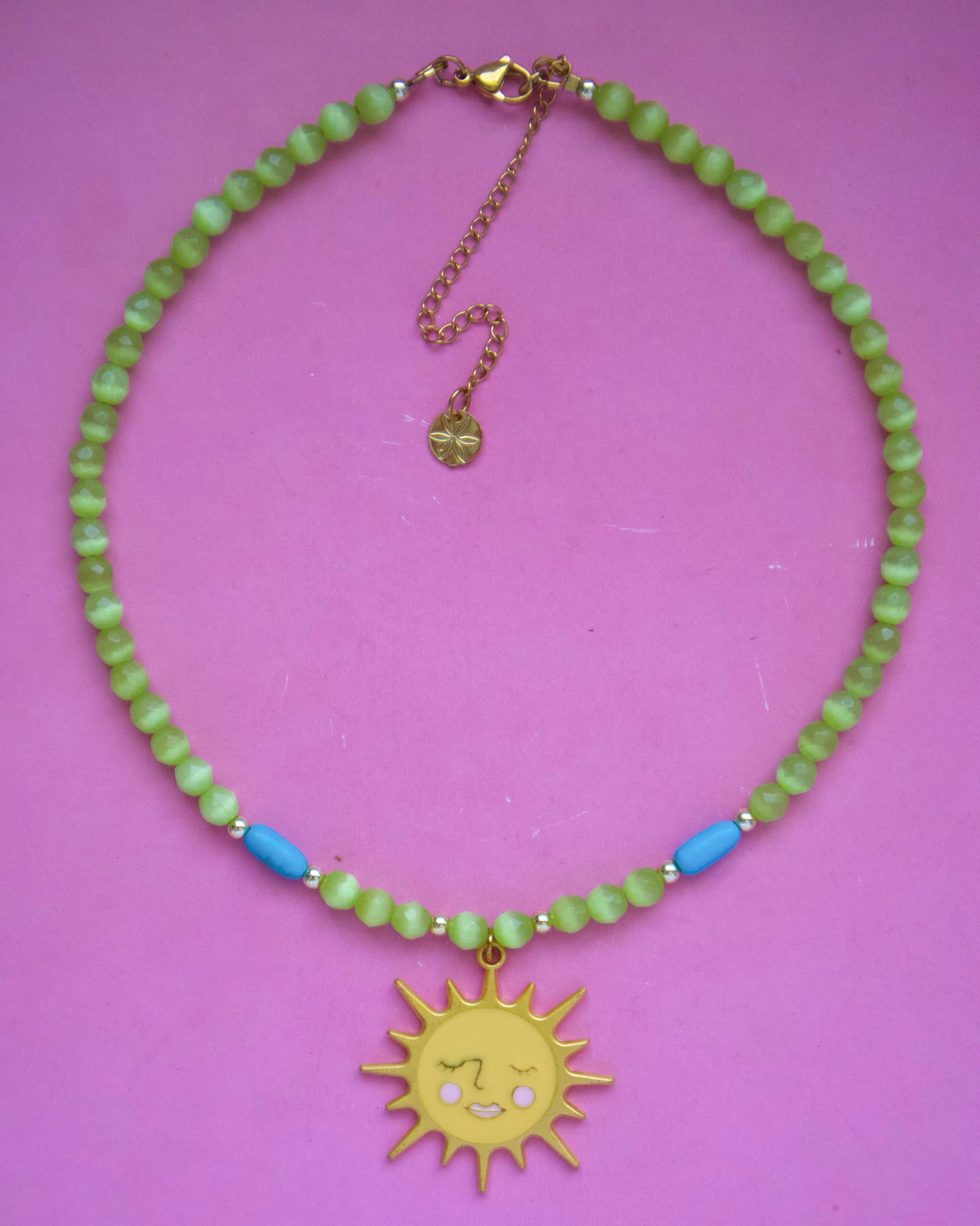 Green Sun Necklace
