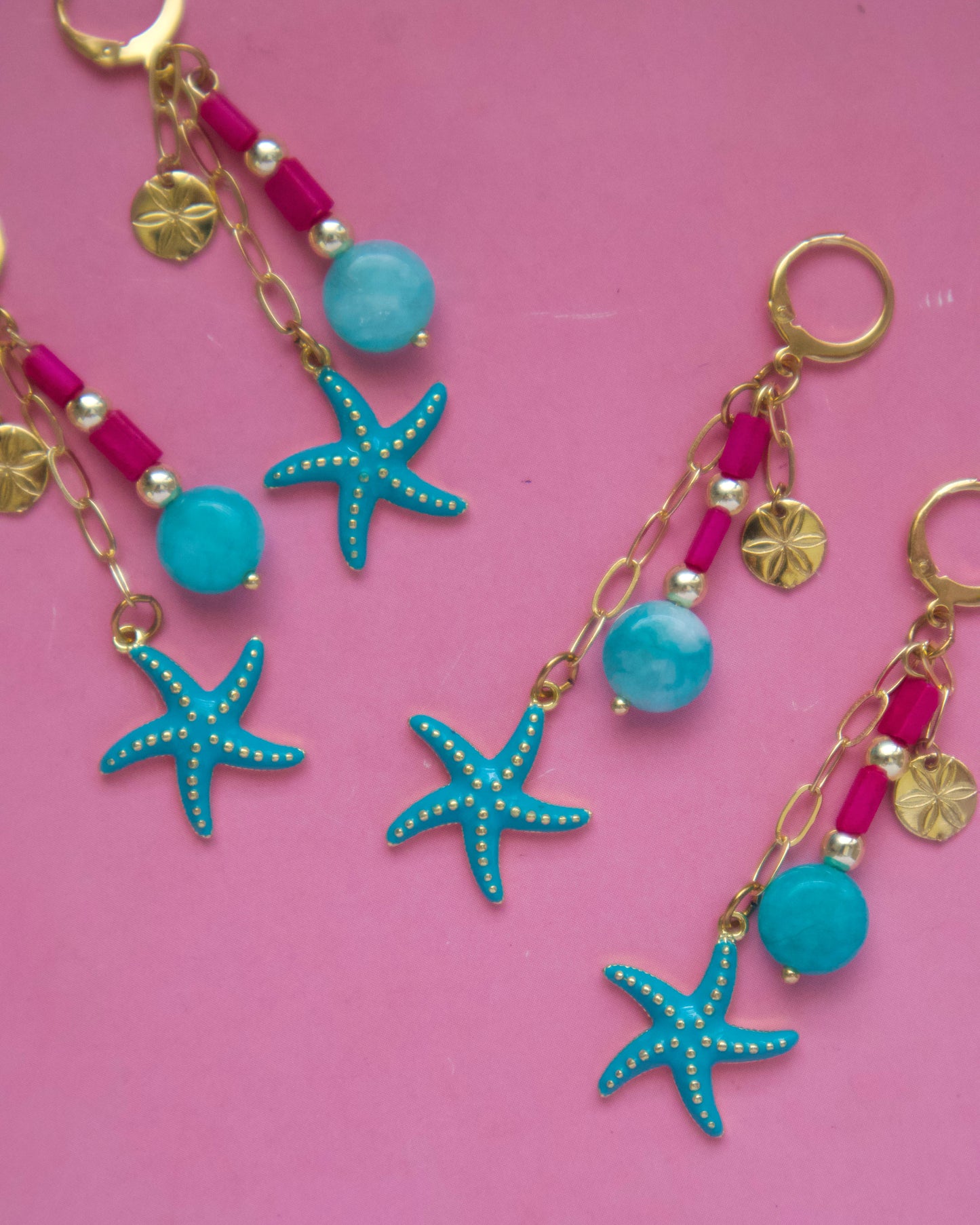 Blue Star Earrings