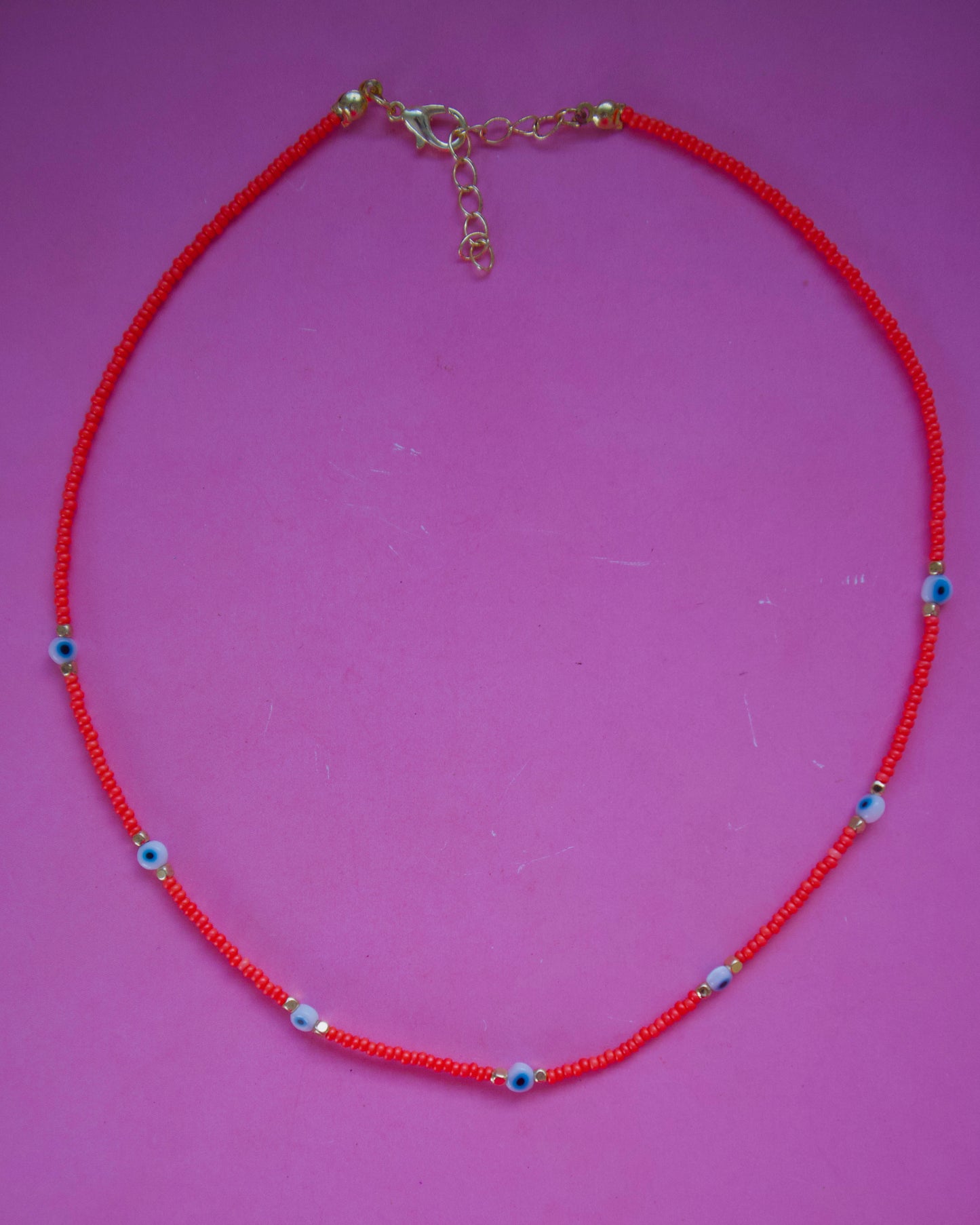 Ojo turco color necklace