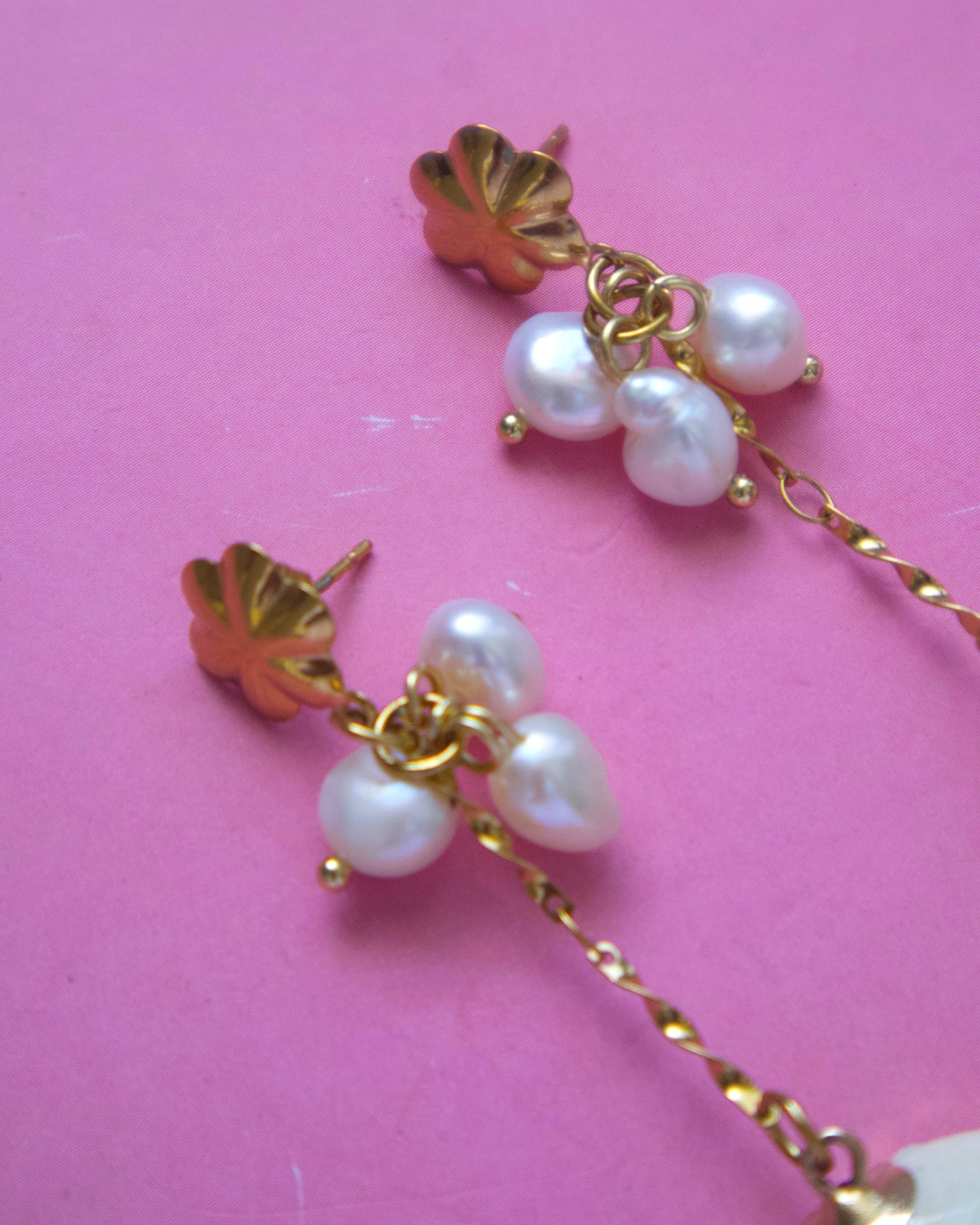 Gold Shell Earrings