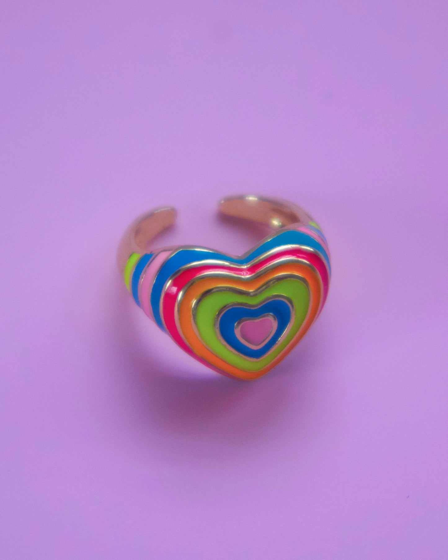 Colorfull Heart Ring