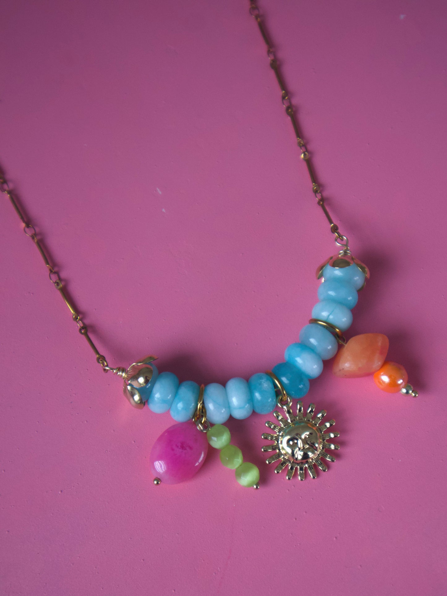 Blue Sun Necklace
