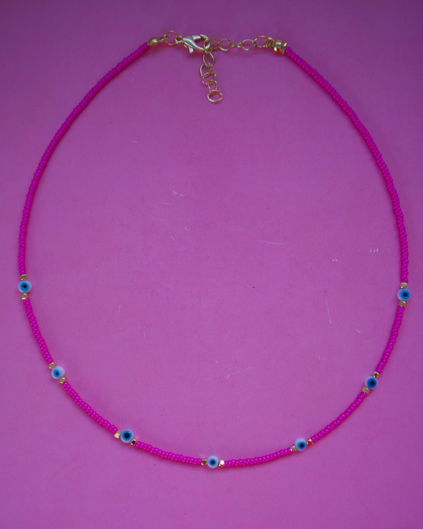 Ojo turco color necklace