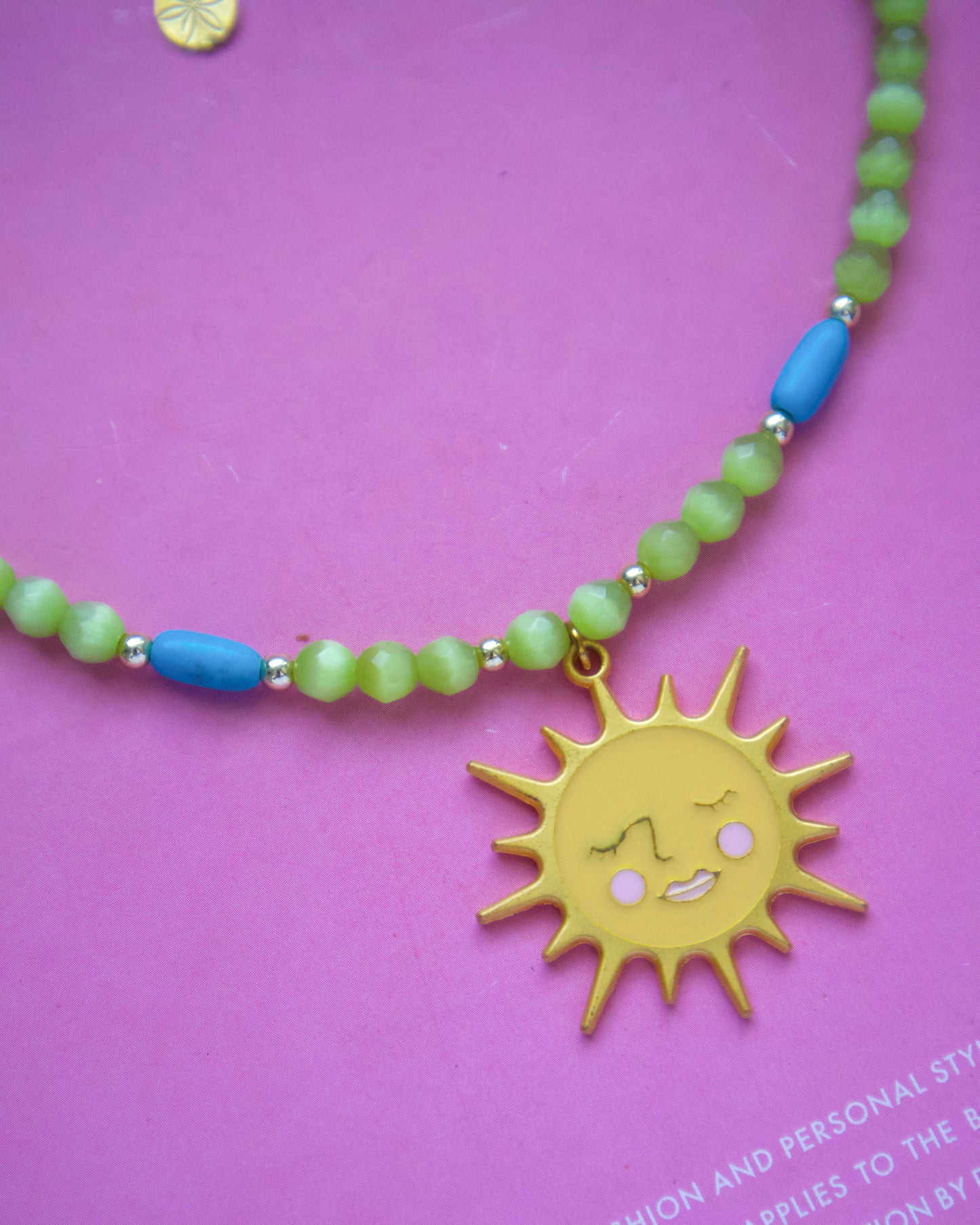 Green Sun Necklace