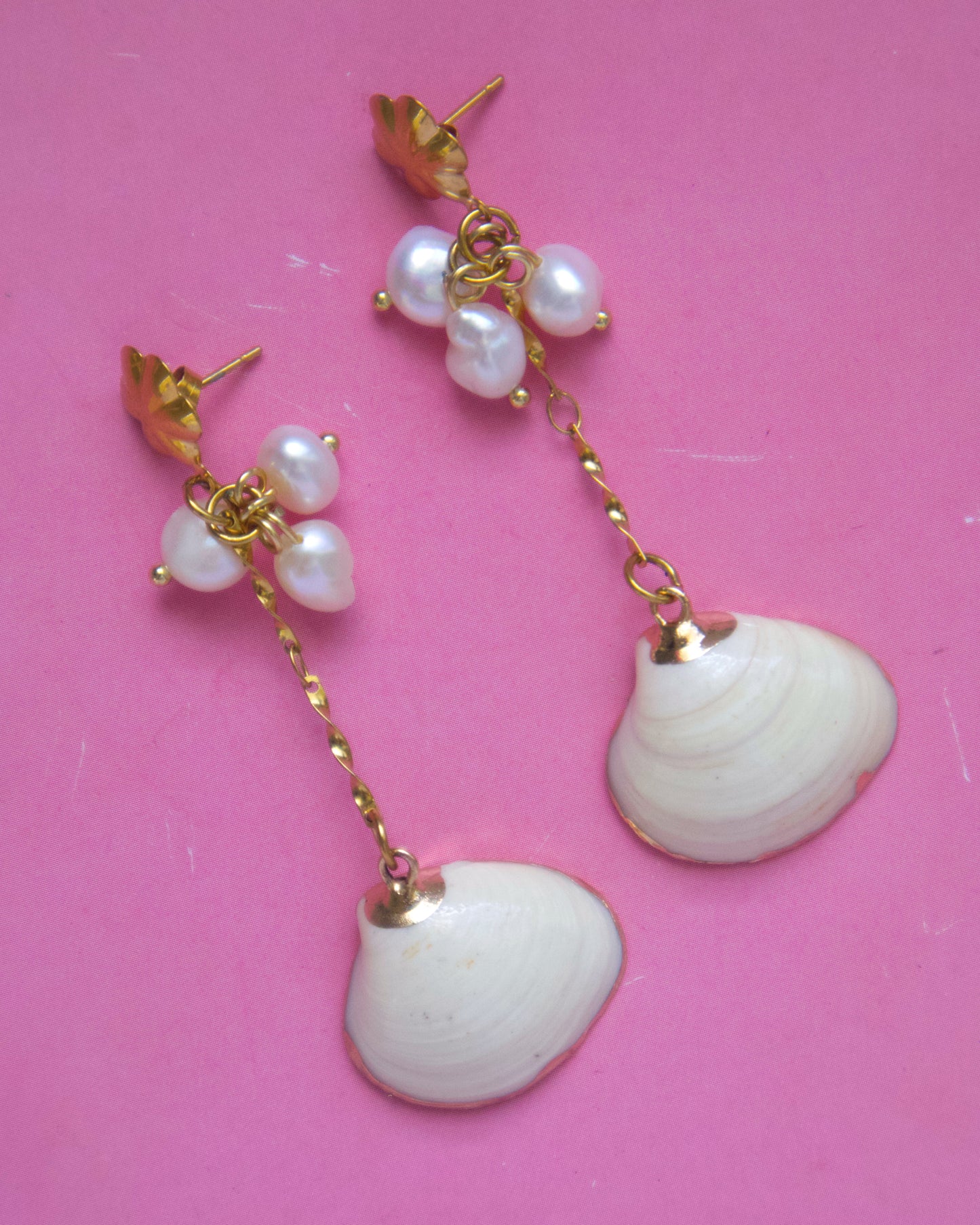 Gold Shell Earrings