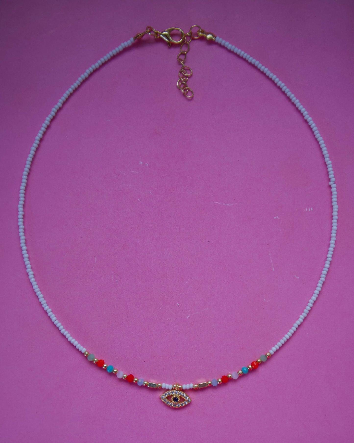 Turco Gold eye necklace