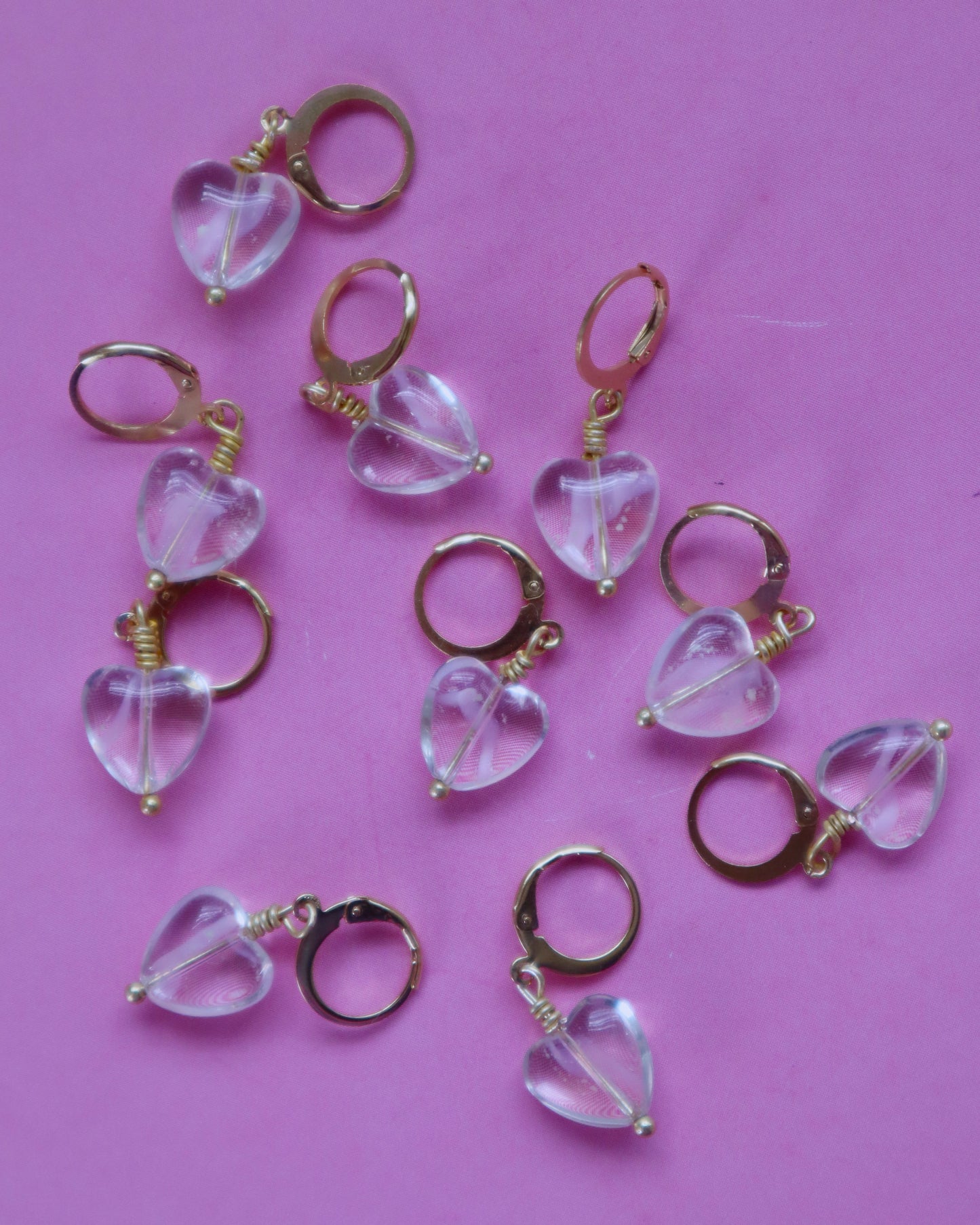 Cristal pink earrings