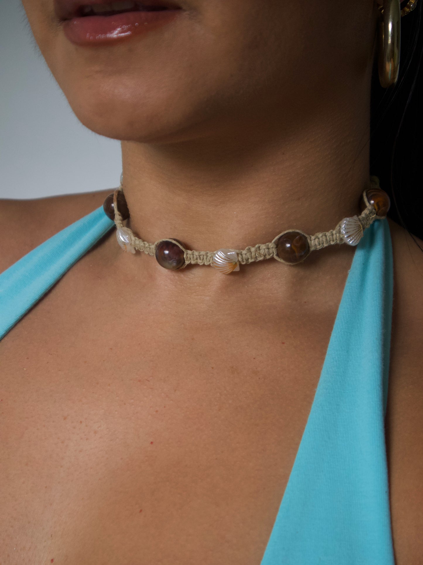 Macramé choker