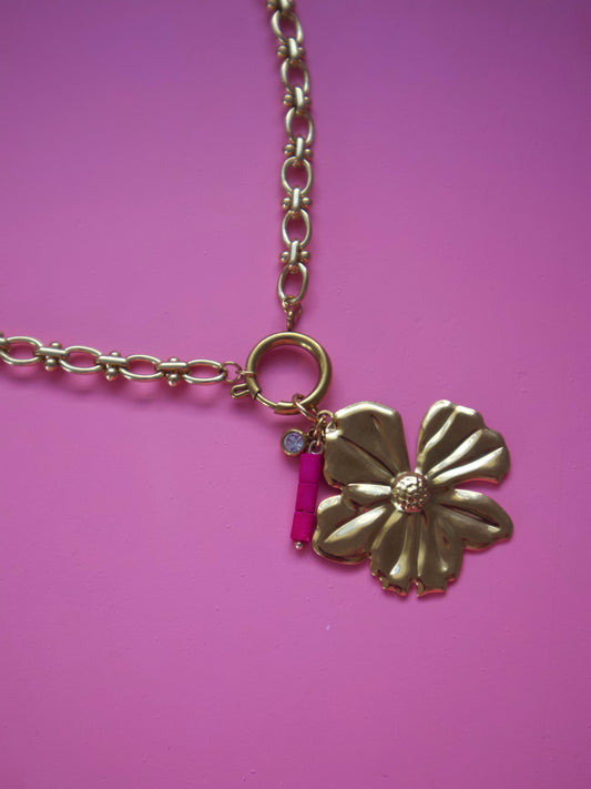 Pink Flore Chain