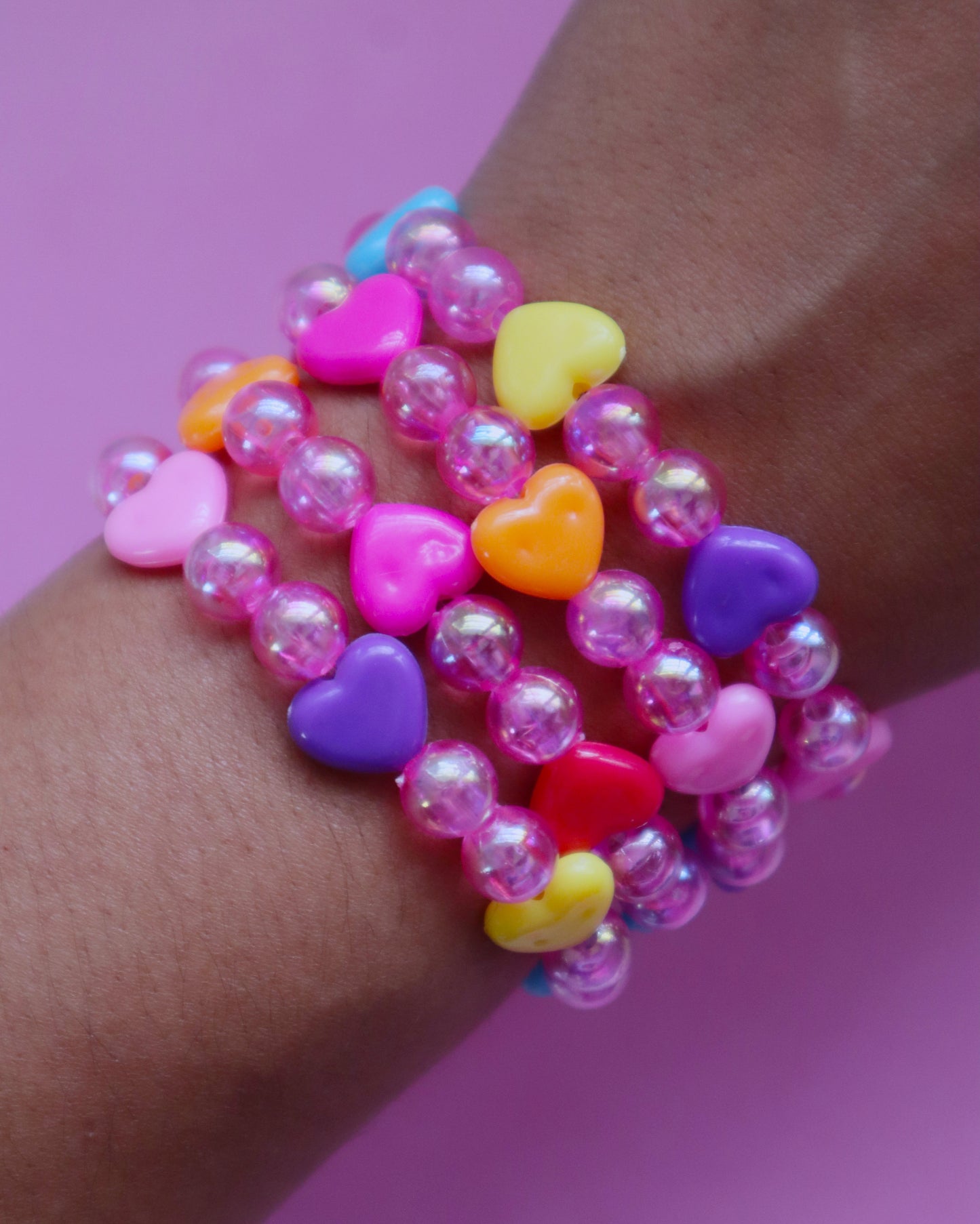 Candy hearts bracelets