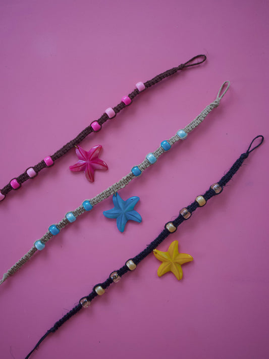 Color Star Macramé Choker