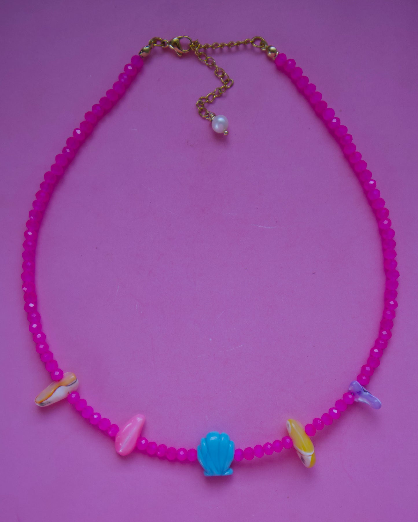 Blue Concha Necklace