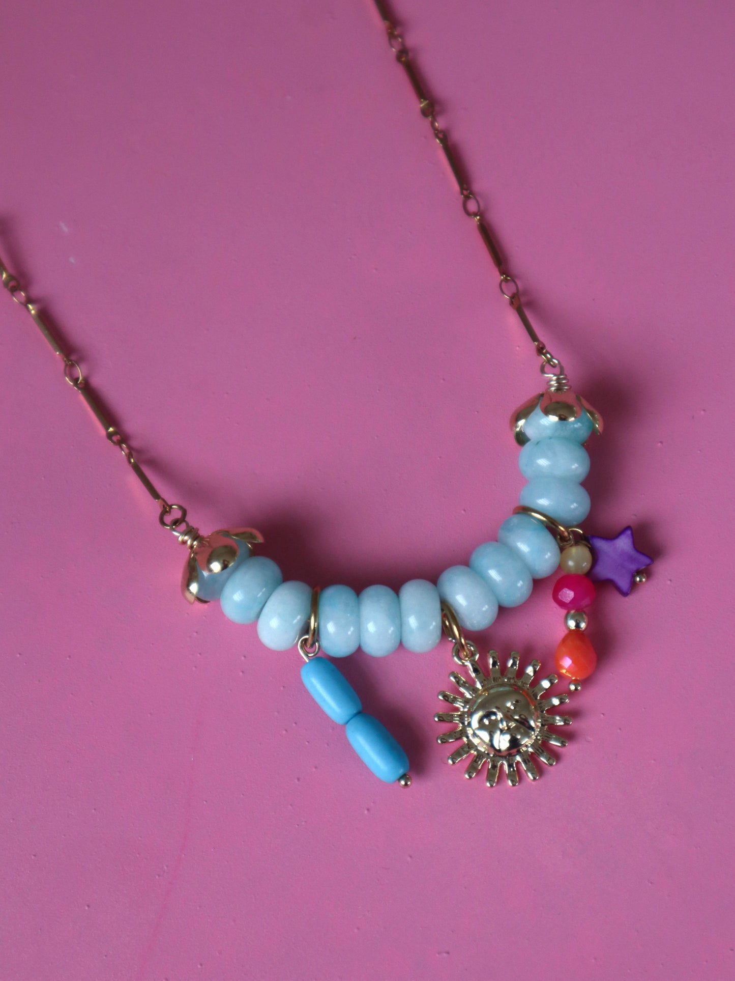 Blue Sun Necklace