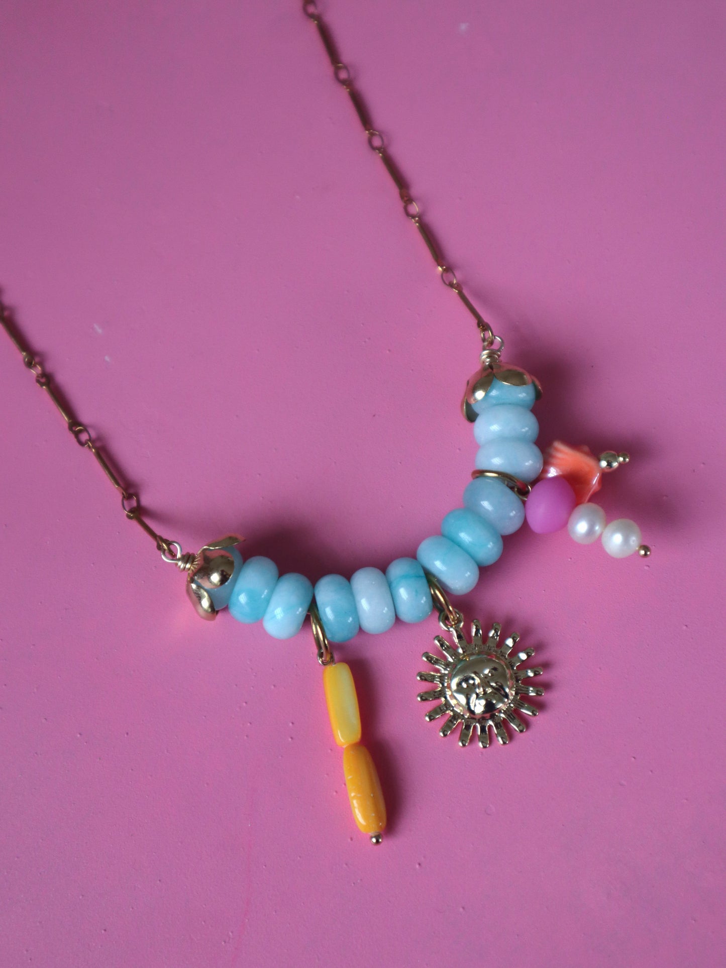 Blue Sun Necklace