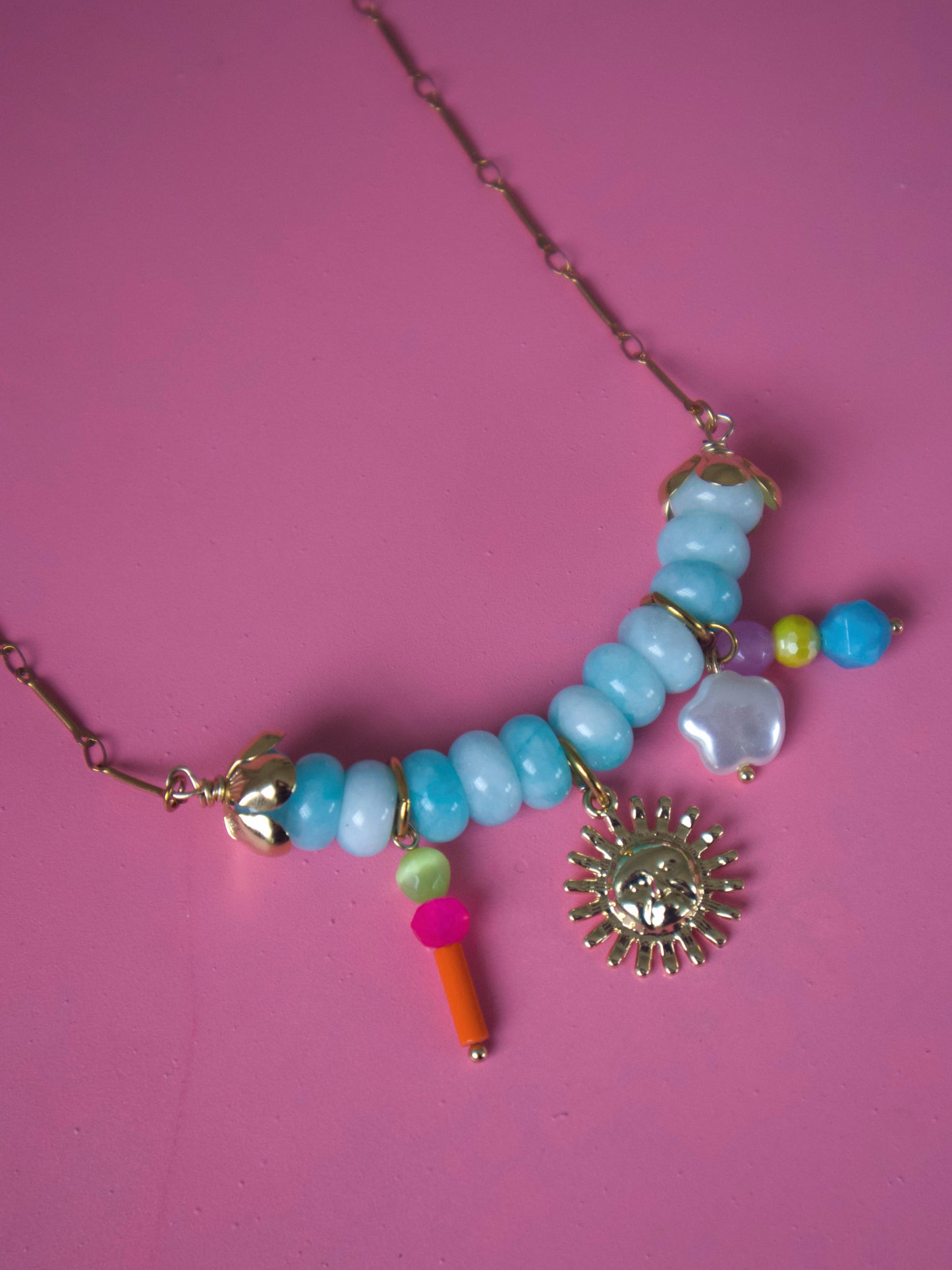 Blue Sun Necklace