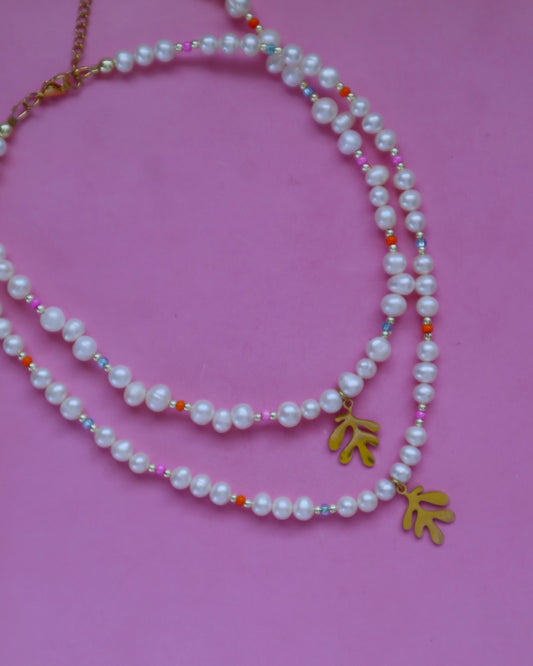 Coral pearls Necklace