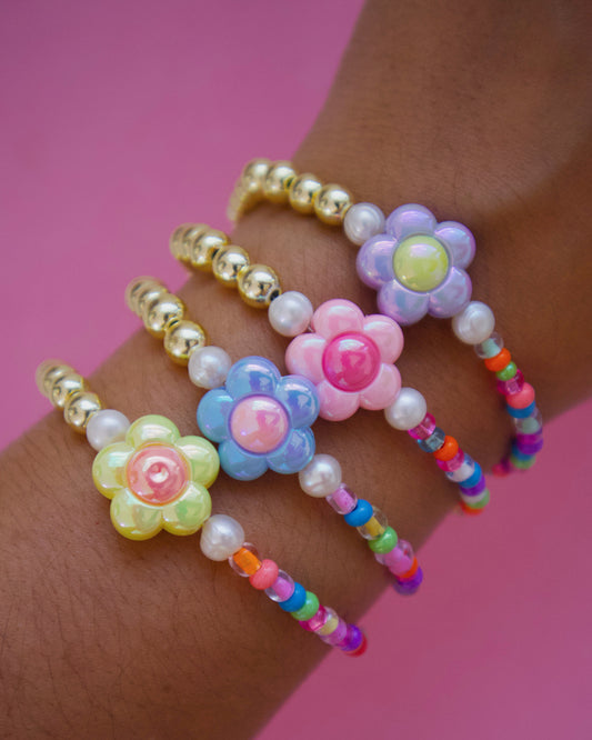 Color Flower Bracelets