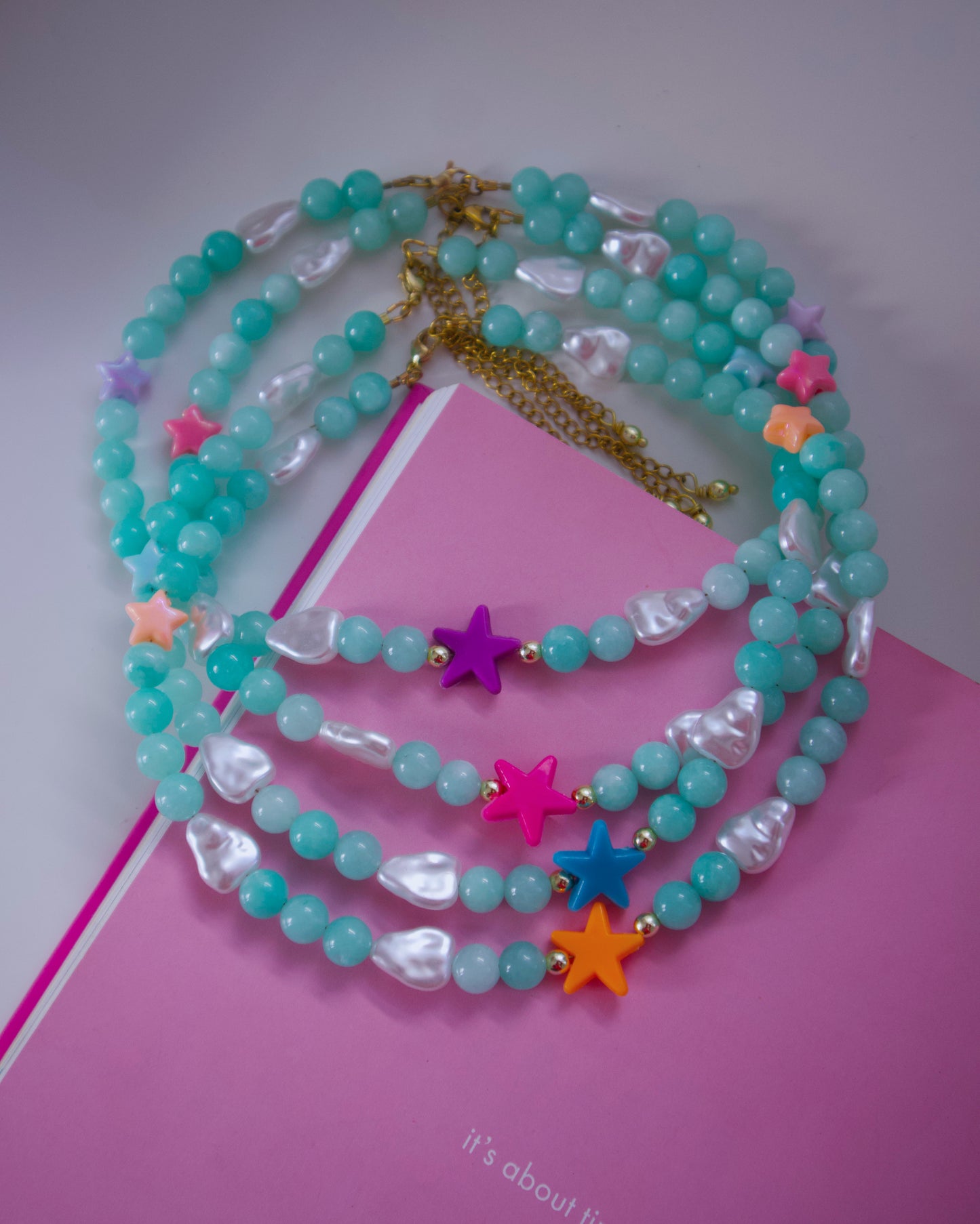 Aqua stars choker