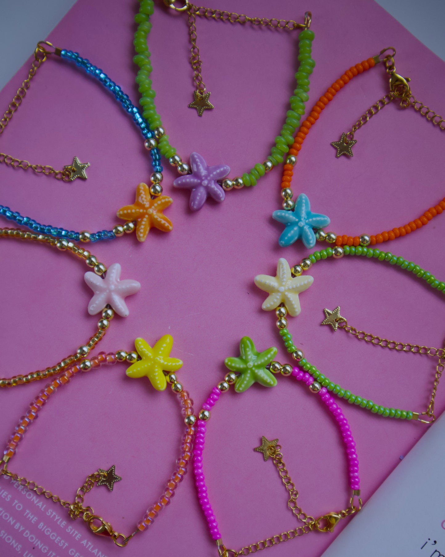 Ceramic star bracelet