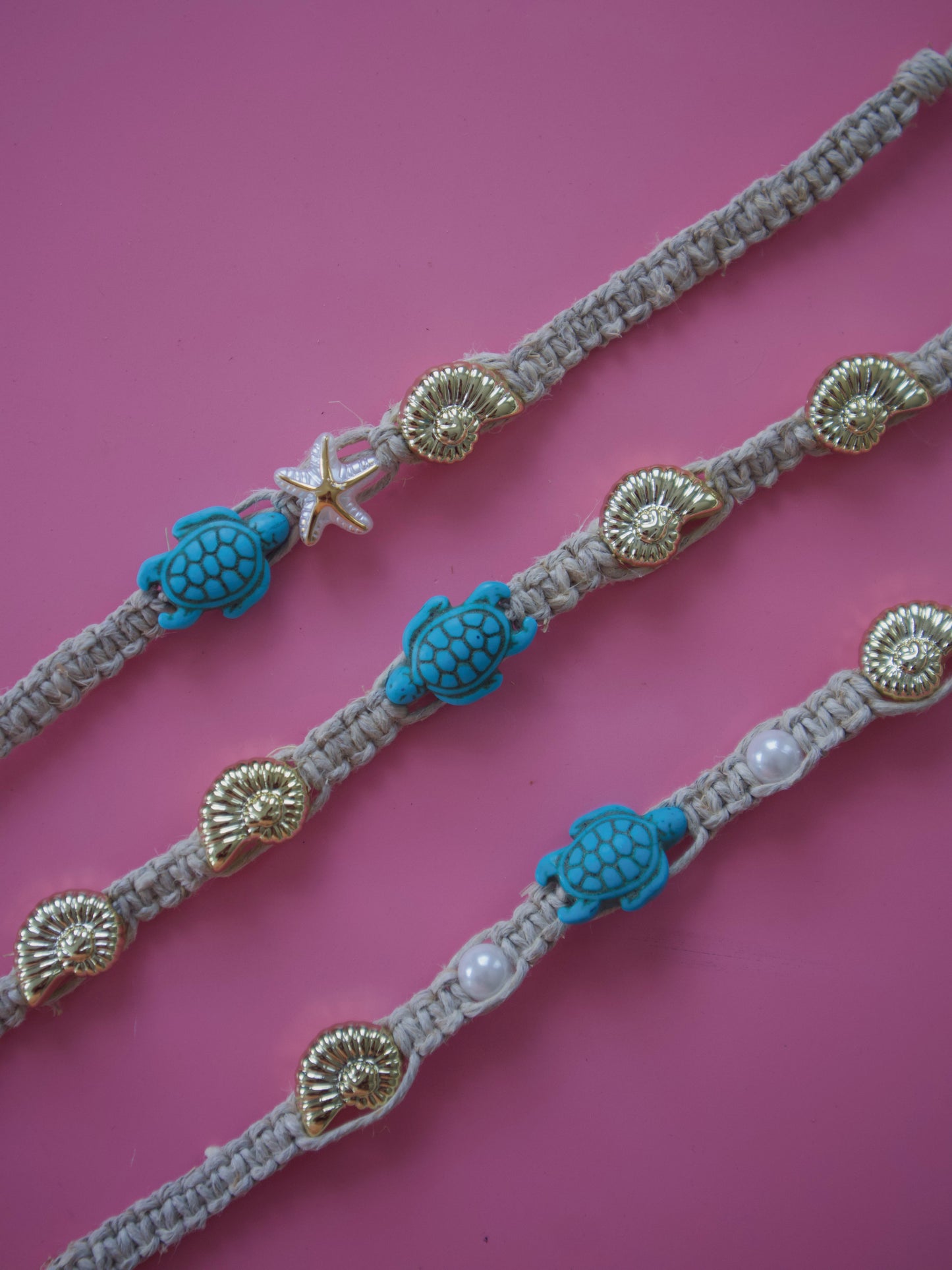Blue Macramé Choker