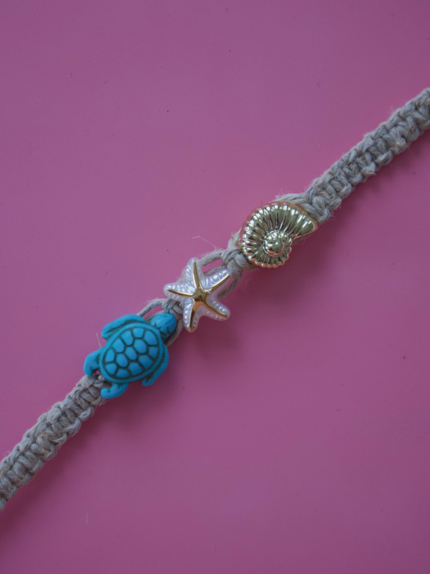 Blue Macramé Choker