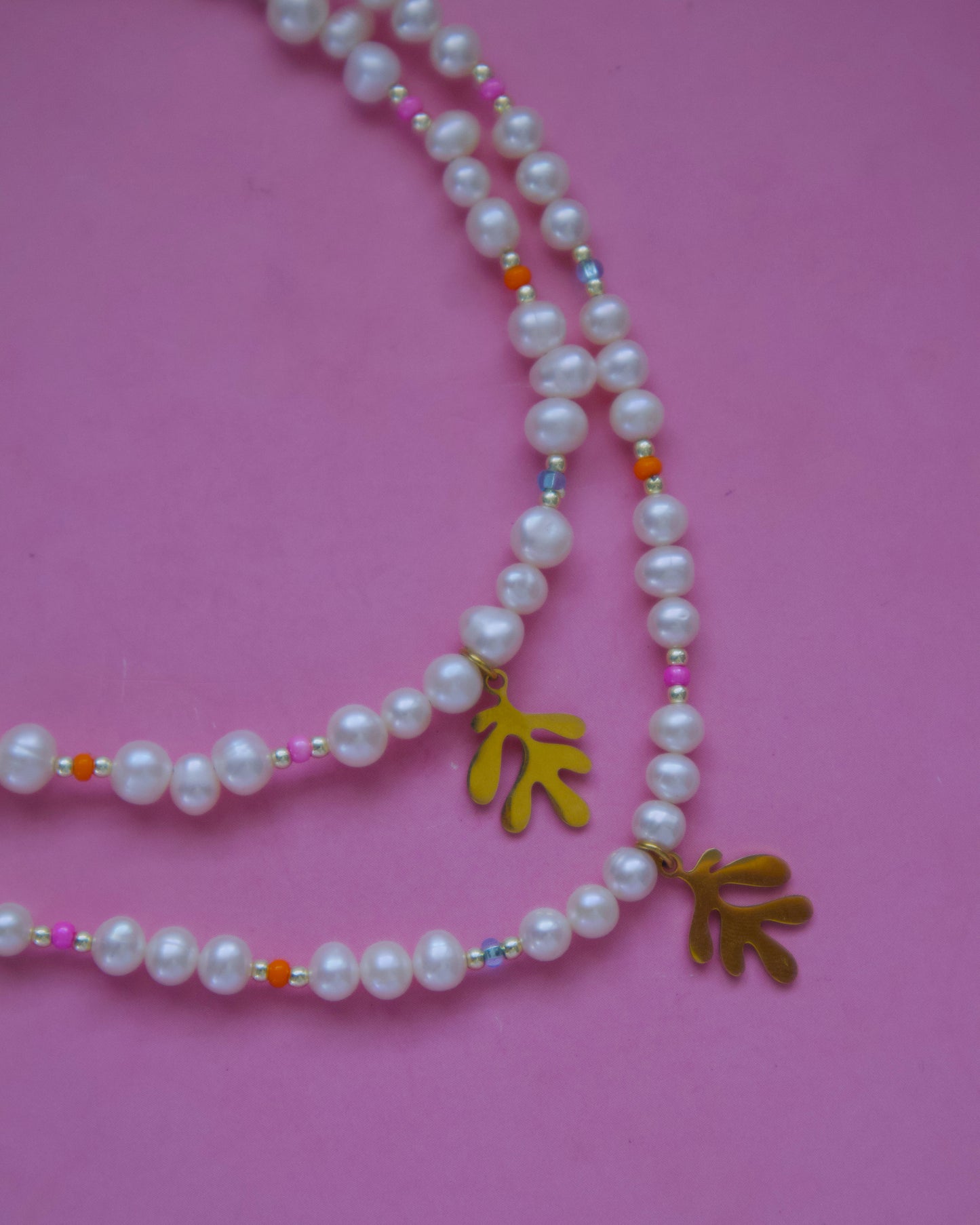 Coral pearls Necklace