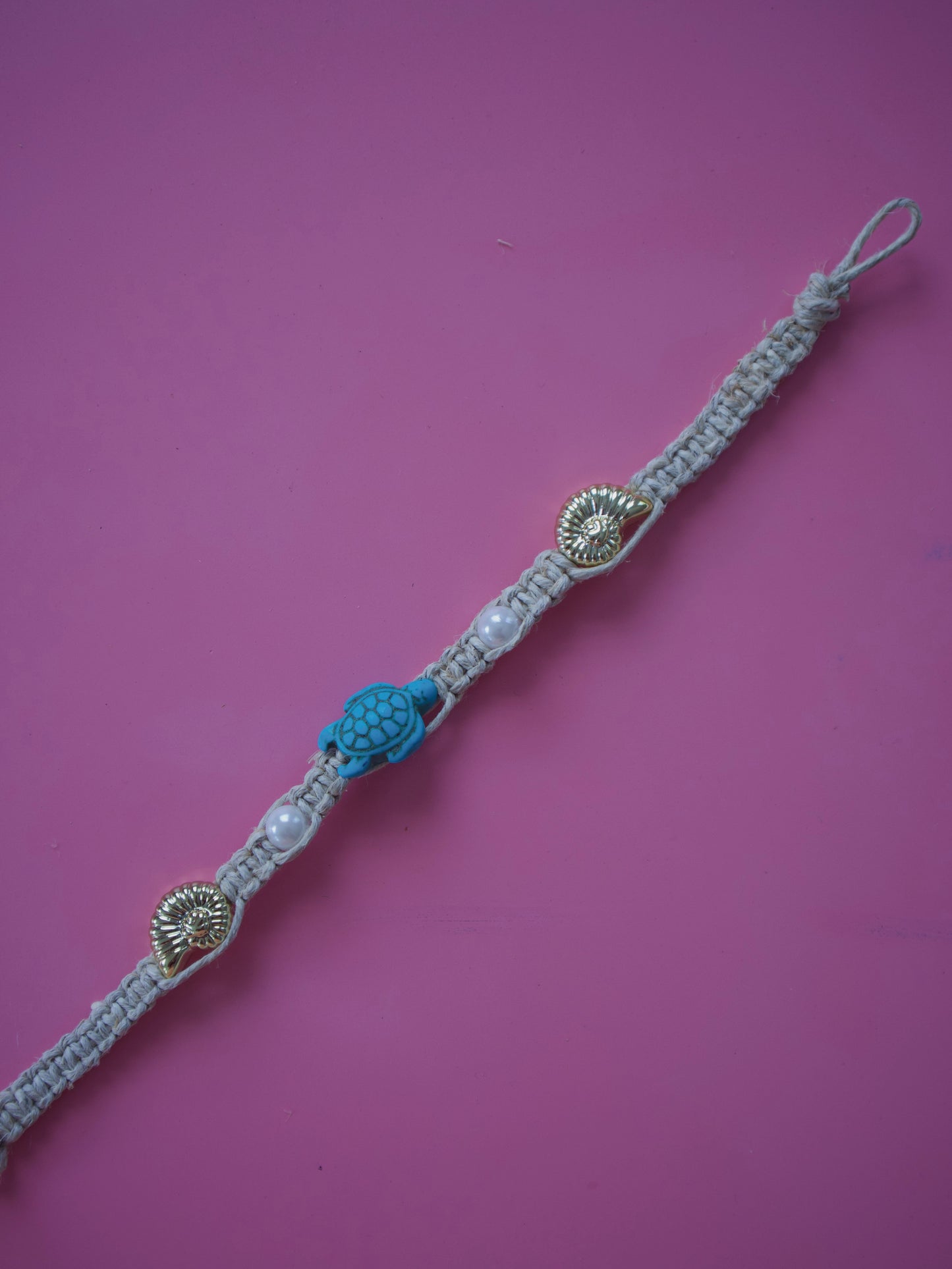 Blue Macramé Choker