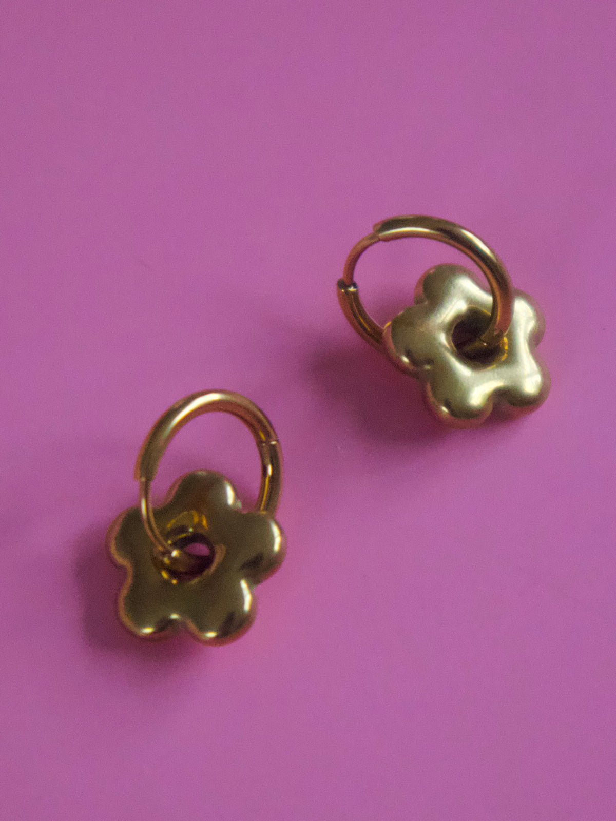 Steel Flower Earrings