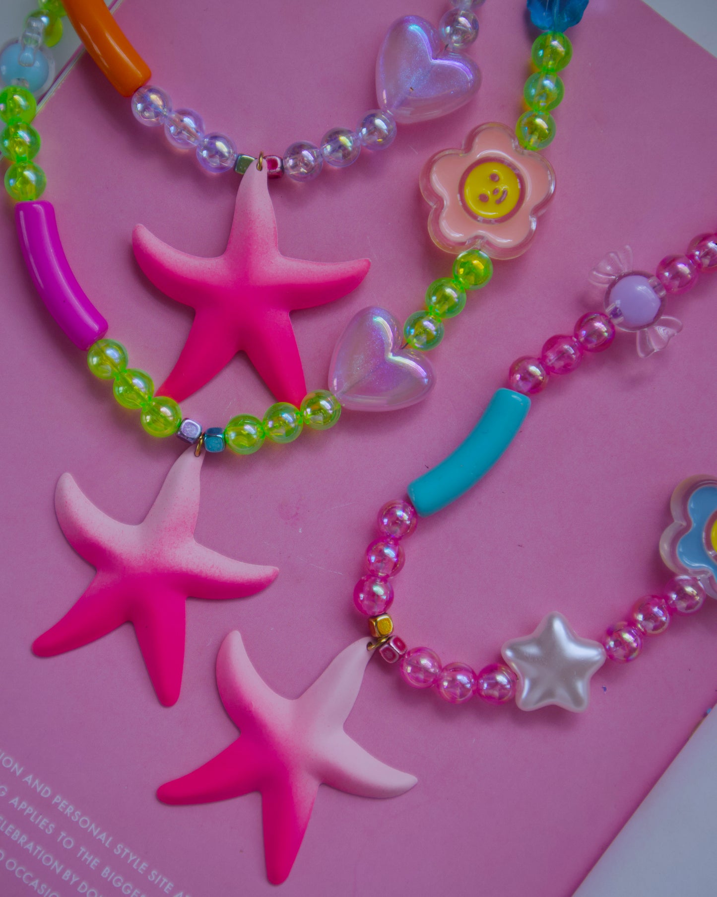 Pink Star Choker