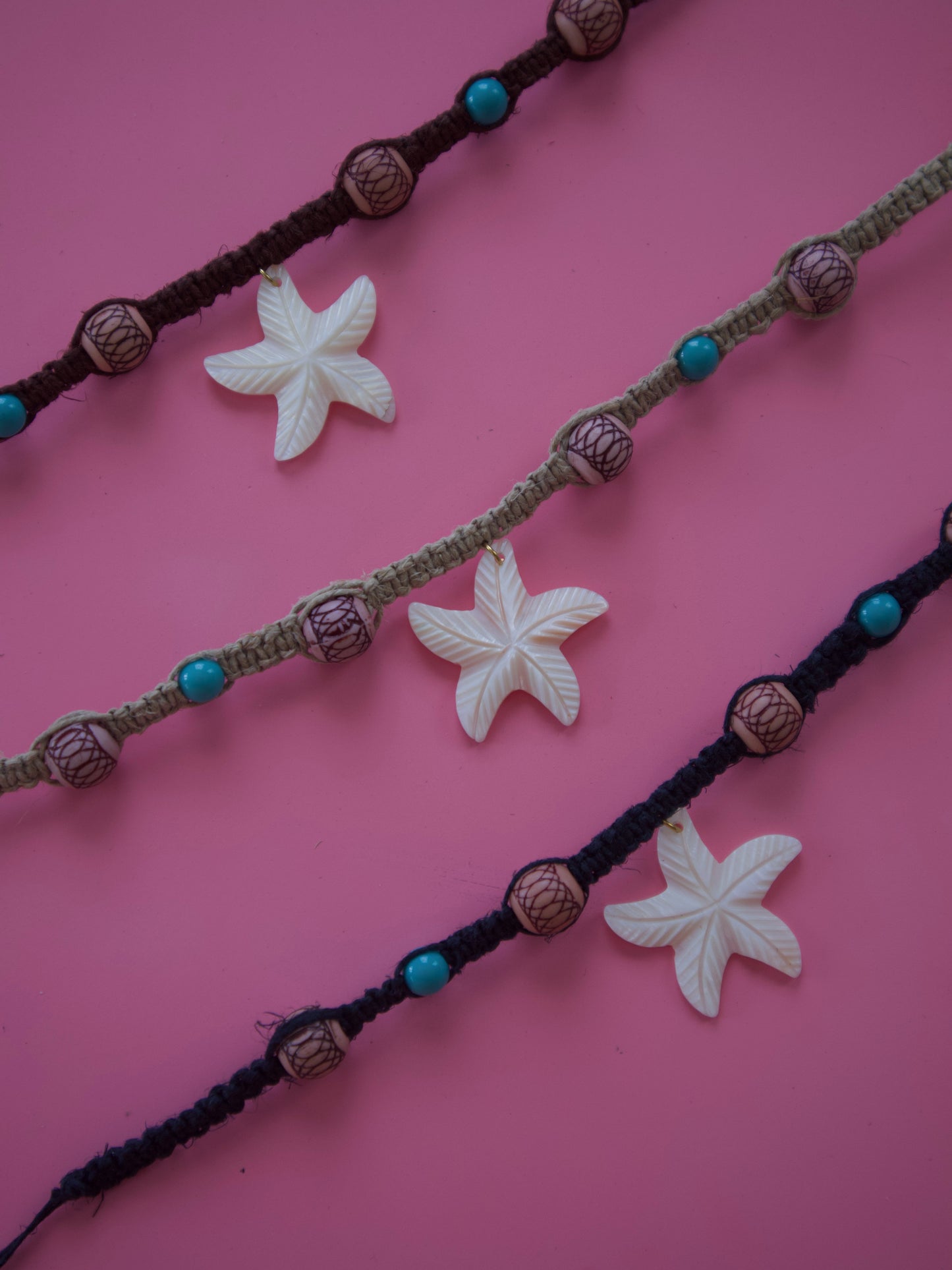 Nácar Star Macramé Choker
