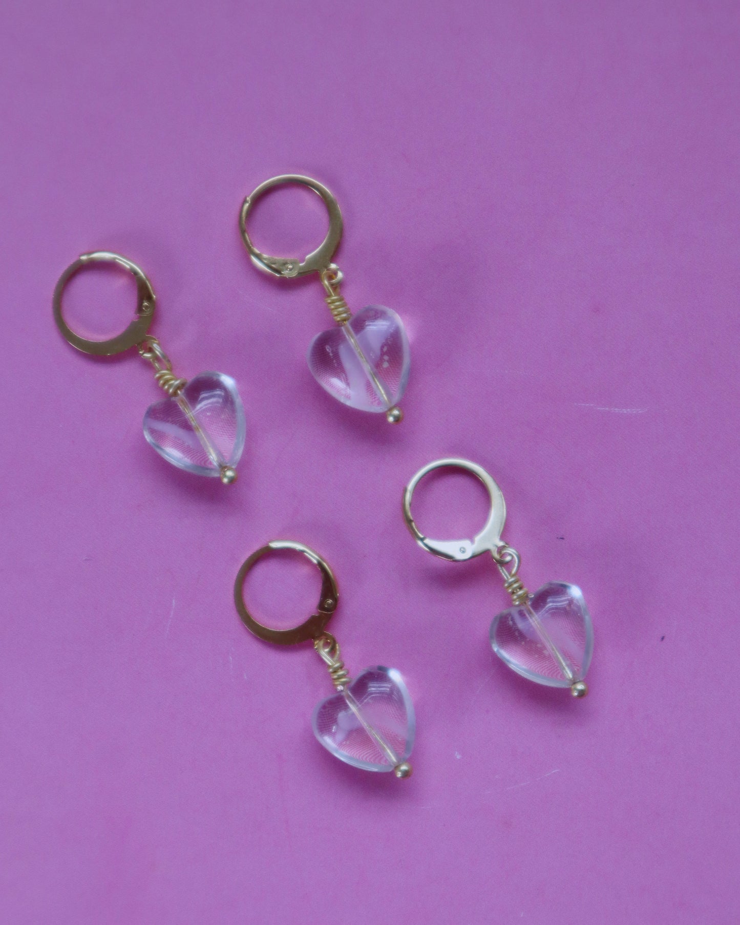 Cristal pink earrings