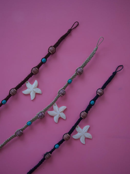 Nácar Star Macramé Choker