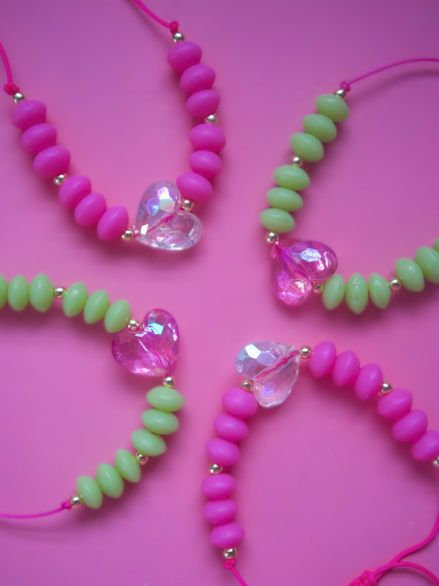 Corazón Brillante Bracelets