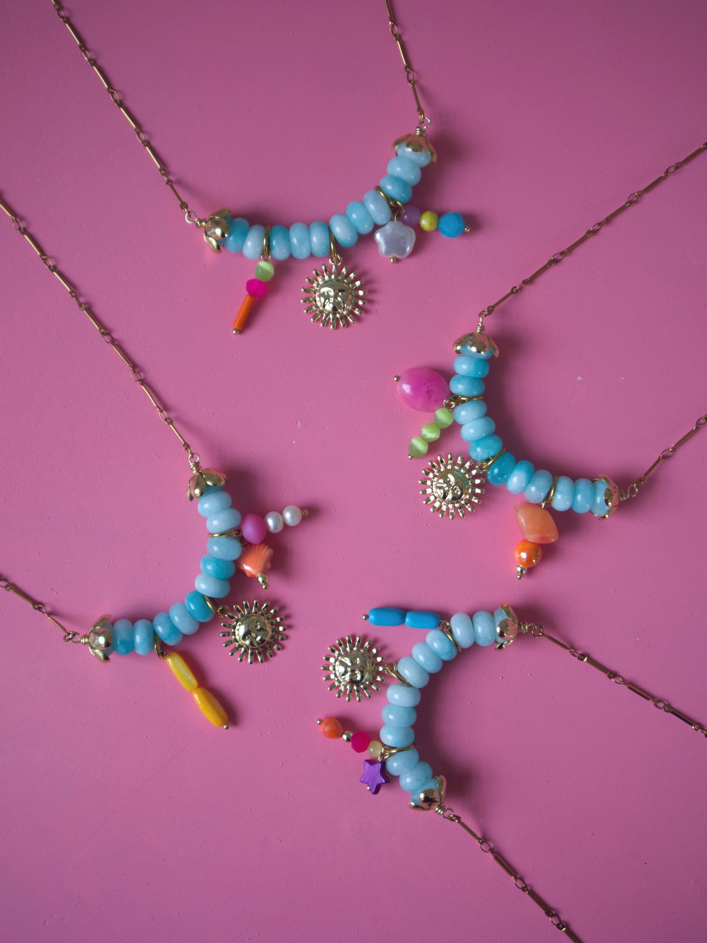 Blue Sun Necklace