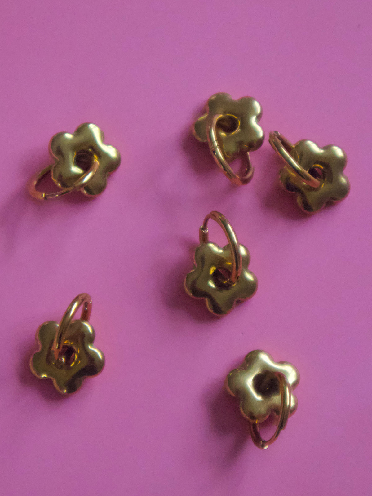 Steel Flower Earrings