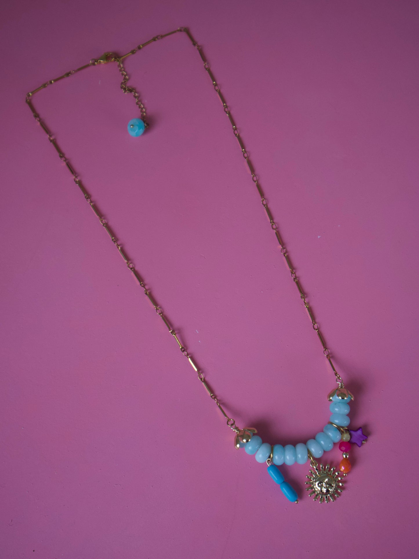 Blue Sun Necklace