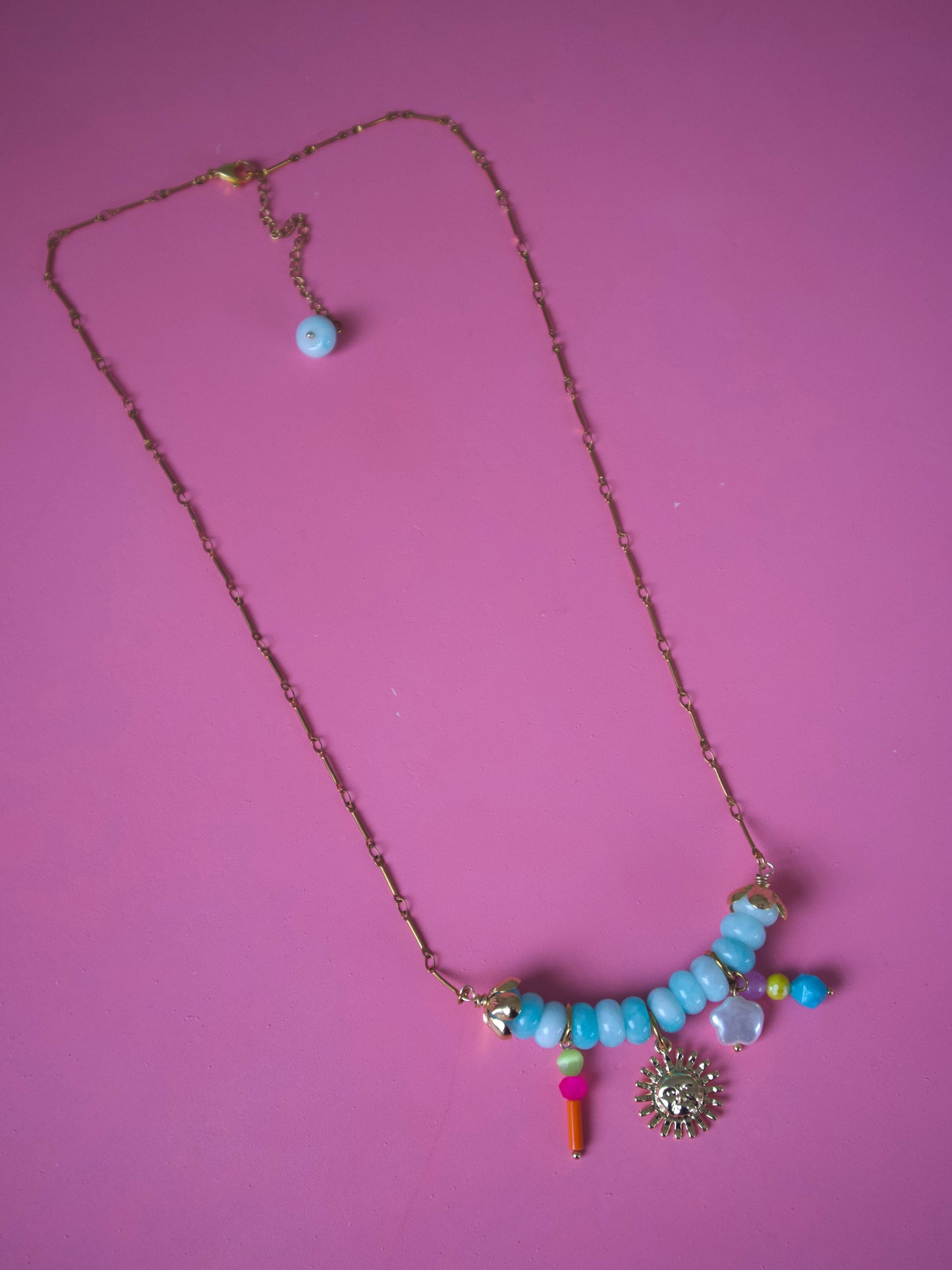 Blue Sun Necklace