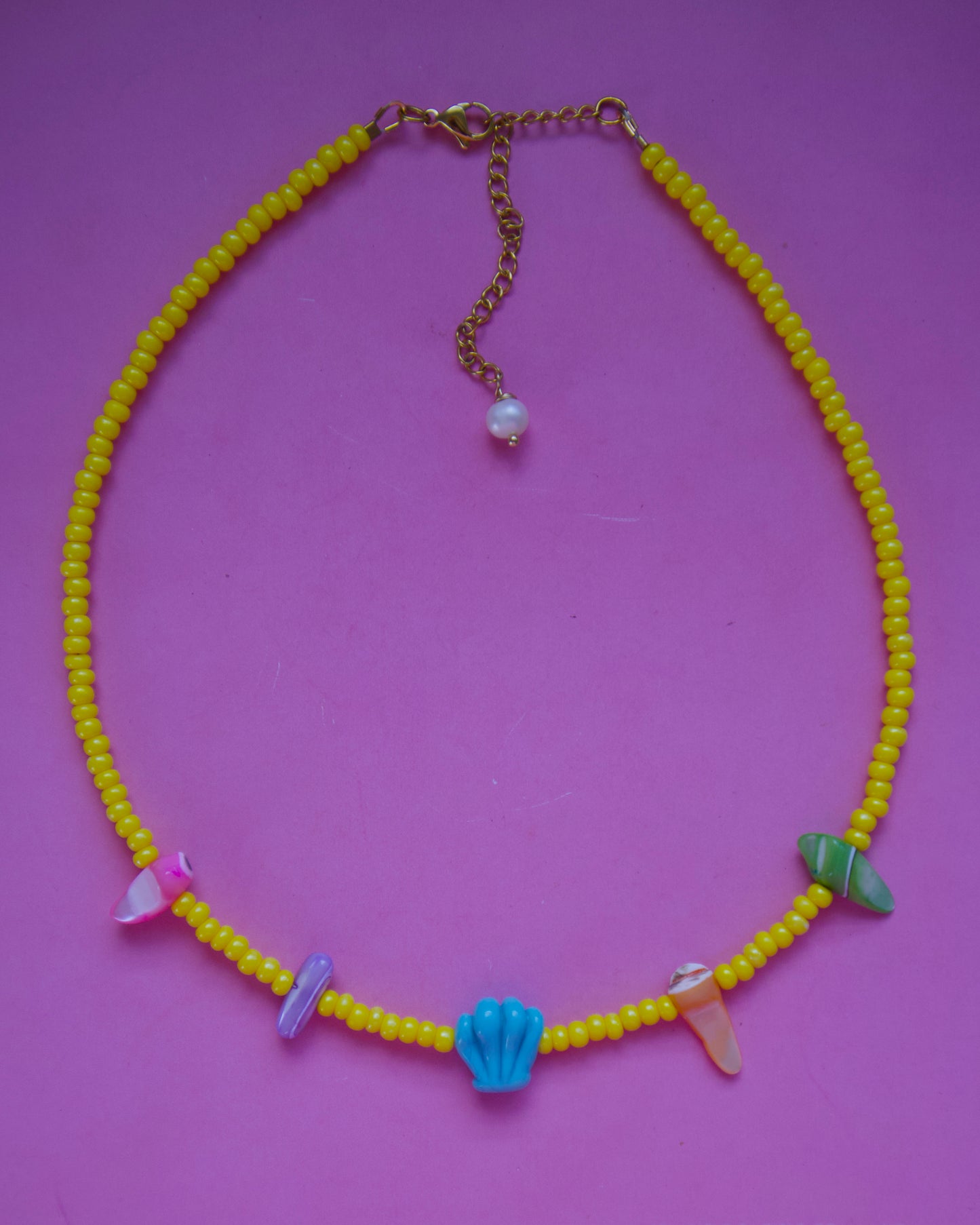 Blue Concha Necklace