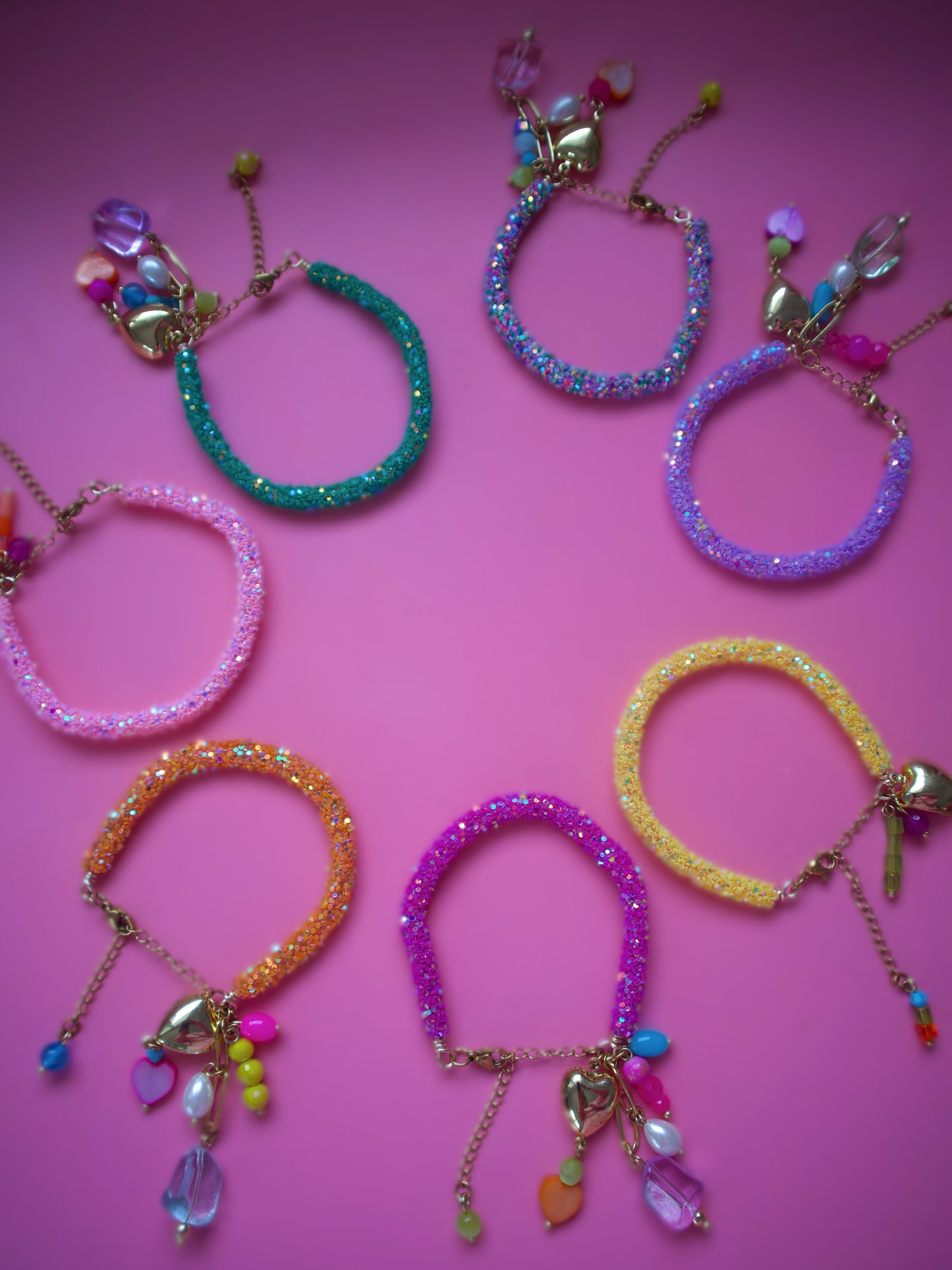 Brillo Heart Bracelets
