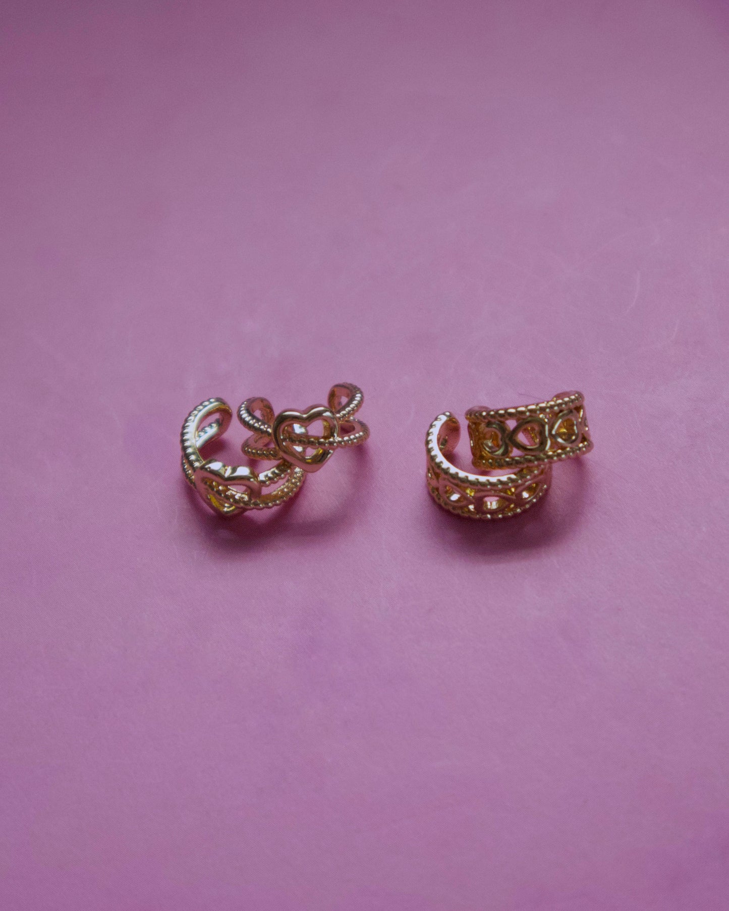 Heart ear cuff